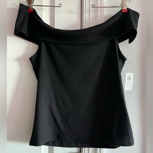 Staple Black Over the Shoulder Fitted Shirt
